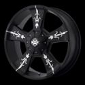 KMC KM668 Matte Blk/Machined 9x20 6/127 ET30 d78.3