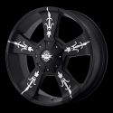 KMC KM668 Matte Blk/Machined 9x20 6/127 ET30 d78.3
