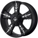 KMC KM668 Matte Blk/Machined 9x20 6/127 ET30 d78.3