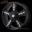 KMC KM668 Matte Blk/Machined 9x20 6/127 ET30 d78.3